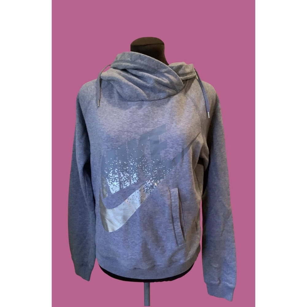 Nike Sweatshirt Grey Athletic Sweatshirt Women's Gym Wear Sz S